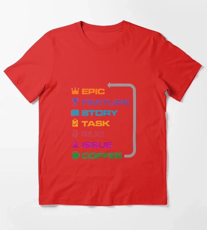 Agile Coffee T-Shirt Red