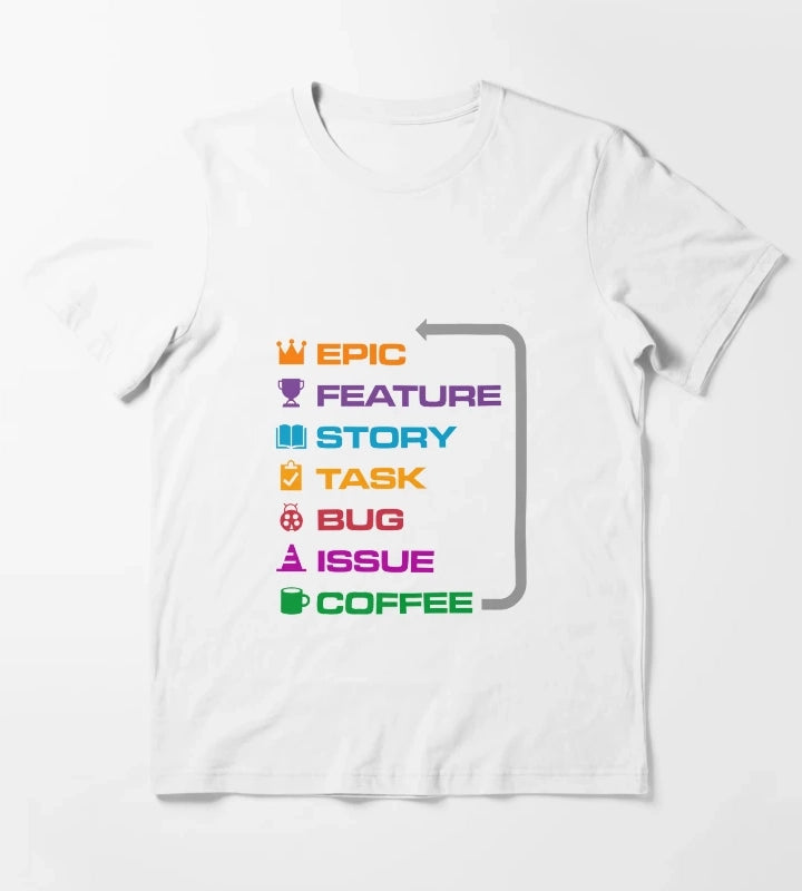Agile Coffee T-Shirt White