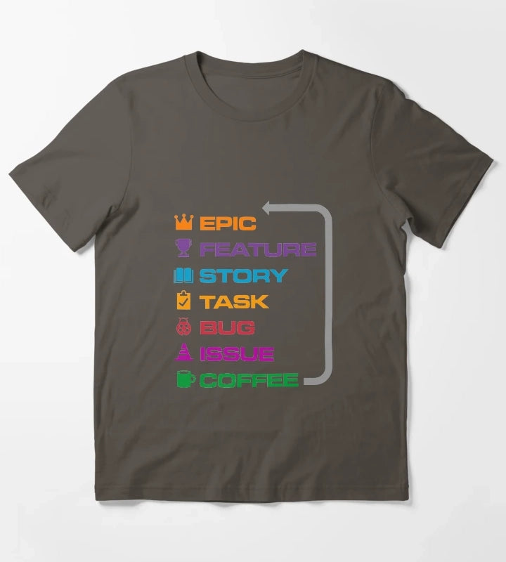 Agile Coffee T-Shirt Dark Grey