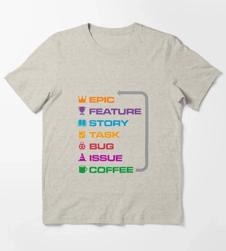 Agile Coffee T-Shirt Cream
