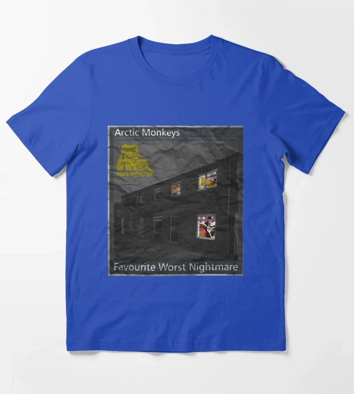 Album Cover Arctic Monkeys Favourite Worst Nightmare T-Shirt Blue