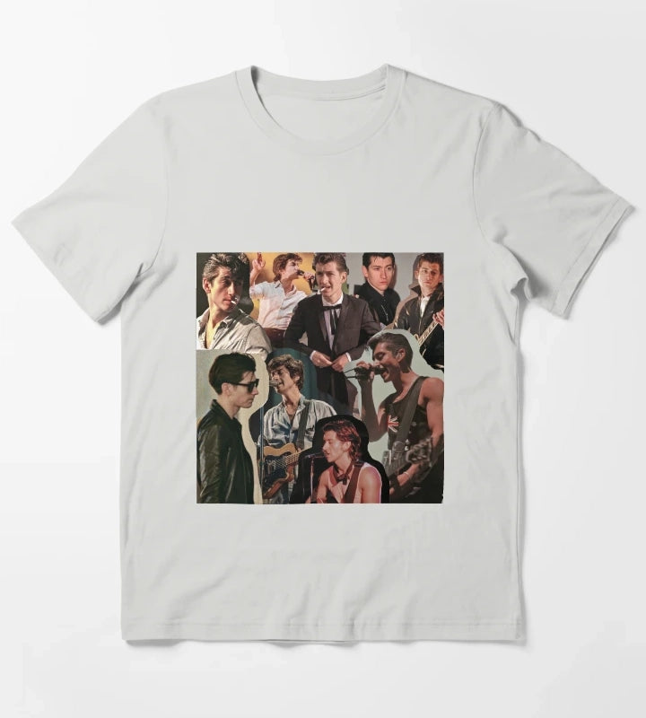 Alex Turner Arctic Monkeys Collage T-Shirt Light Grey