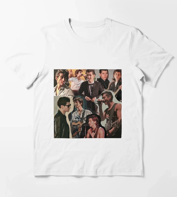Alex Turner Arctic Monkeys Collage T-Shirt White