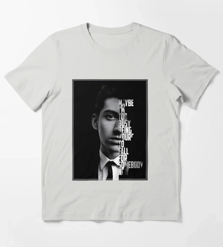 Alex Turner Arctic Monkeys Poster T-Shirt Light Grey
