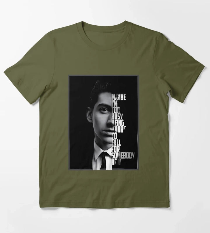 Alex Turner Arctic Monkeys Poster T-Shirt Olive Green