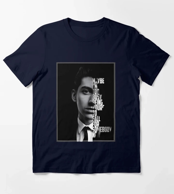 Alex Turner Arctic Monkeys Poster T-Shirt Navy