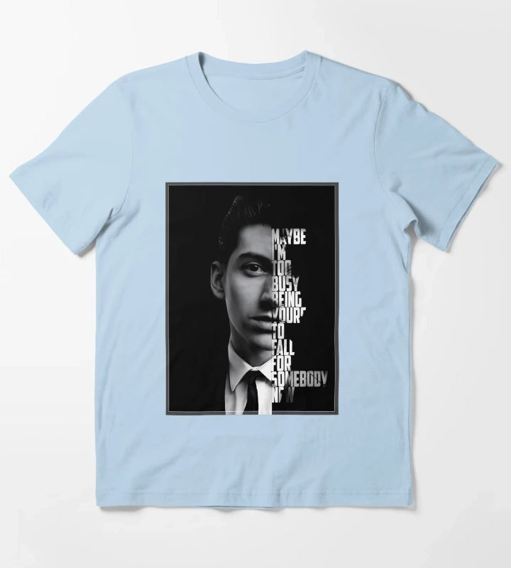 Alex Turner Arctic Monkeys Poster T-Shirt Sky Blue
