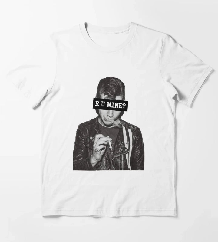 Alex Turner Arctic Monkeys R U Mine T-Shirt White