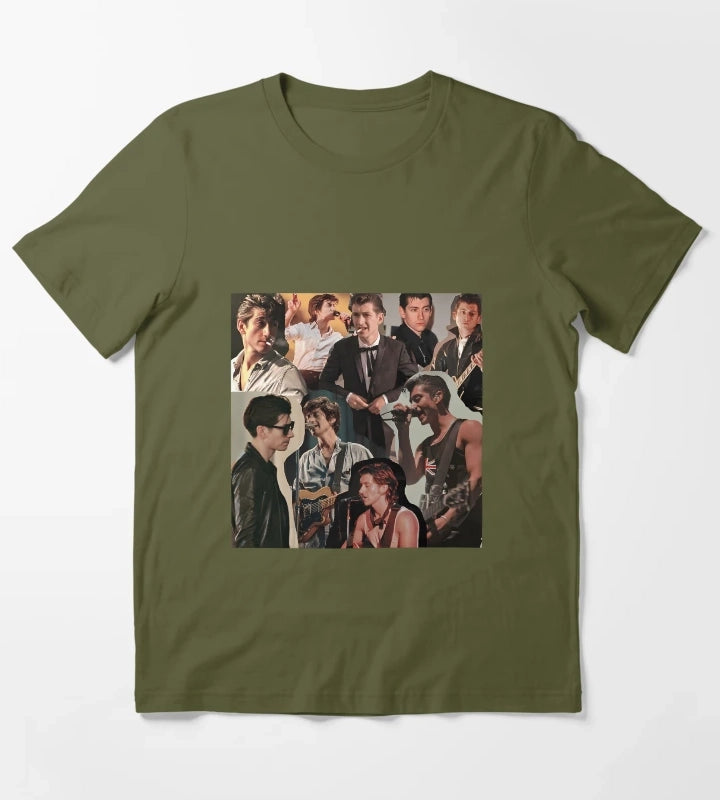 Alex Turner Arctic Monkeys T-Shirt Olive Green