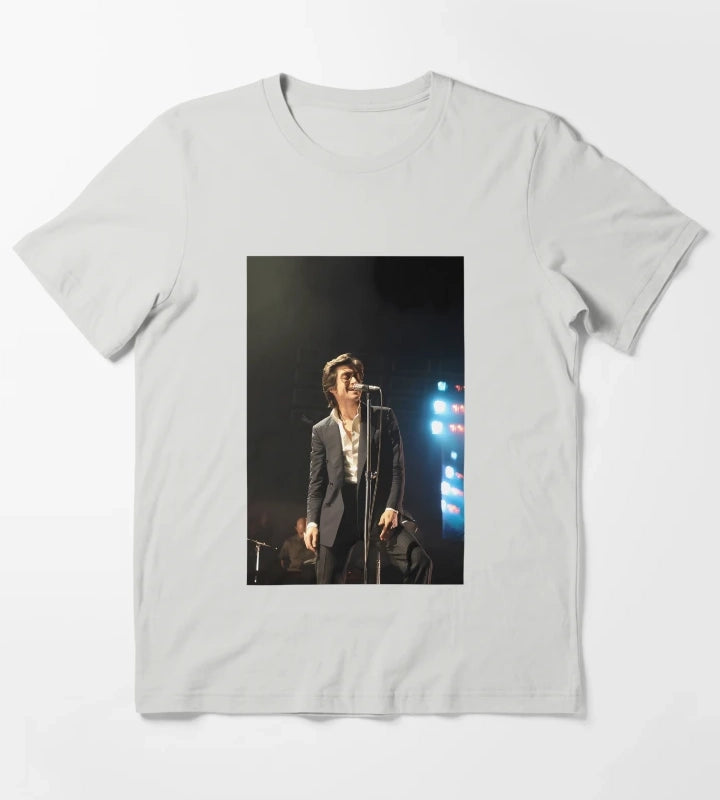 Alex Turner Arctic Monkeys Tour T-Shirt Light Grey