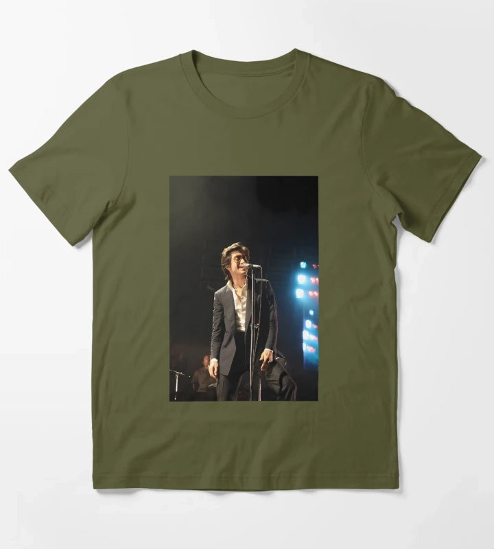 Alex Turner Arctic Monkeys Tour T-Shirt Olive Green