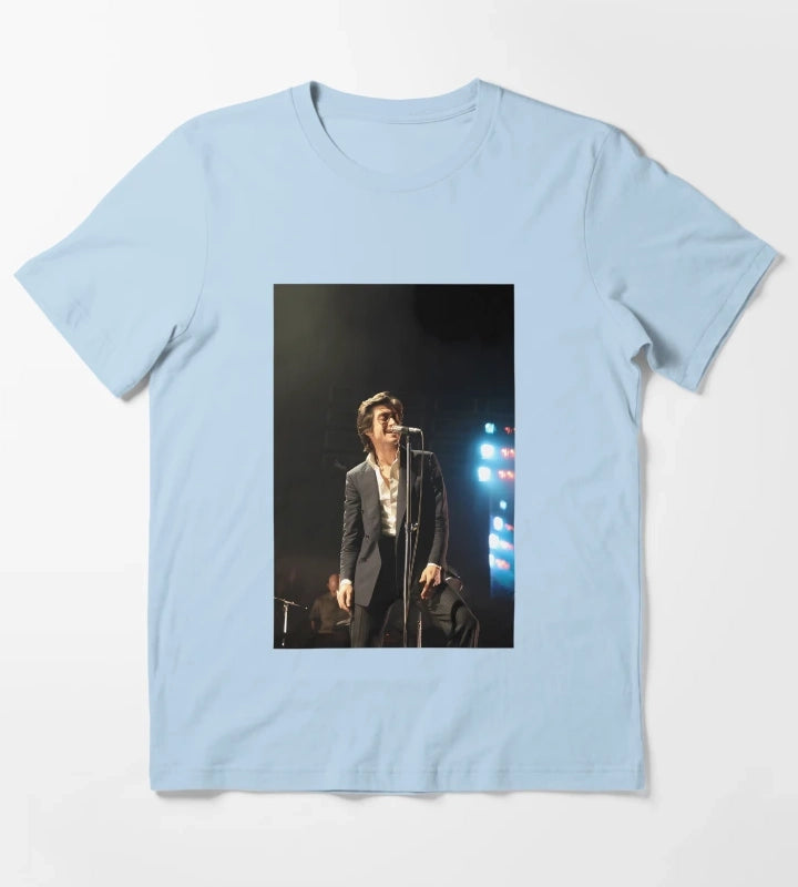 Alex Turner Arctic Monkeys Tour T-Shirt Sky Blue