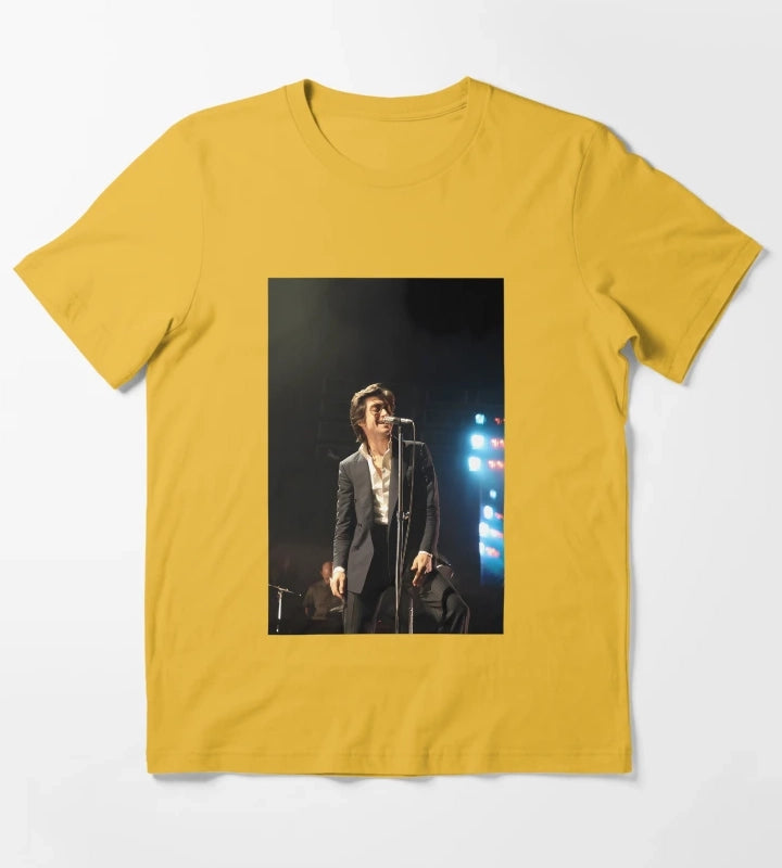 Alex Turner Arctic Monkeys Tour T-Shirt Yellow