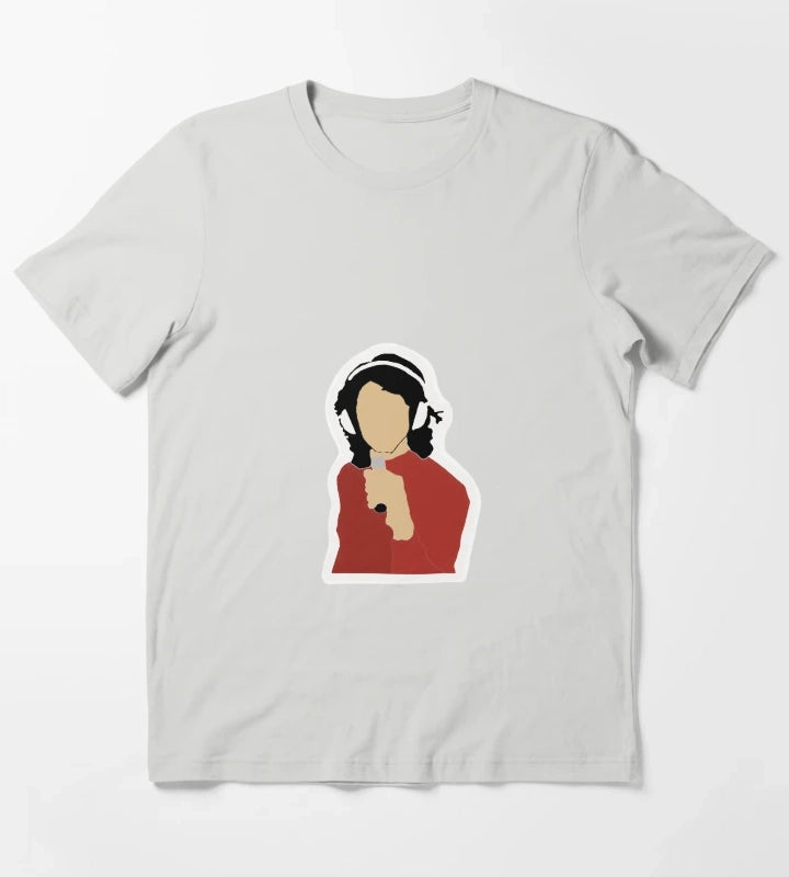 Alex Turner Arctic Monkeys sticker T-Shirt Light Grey