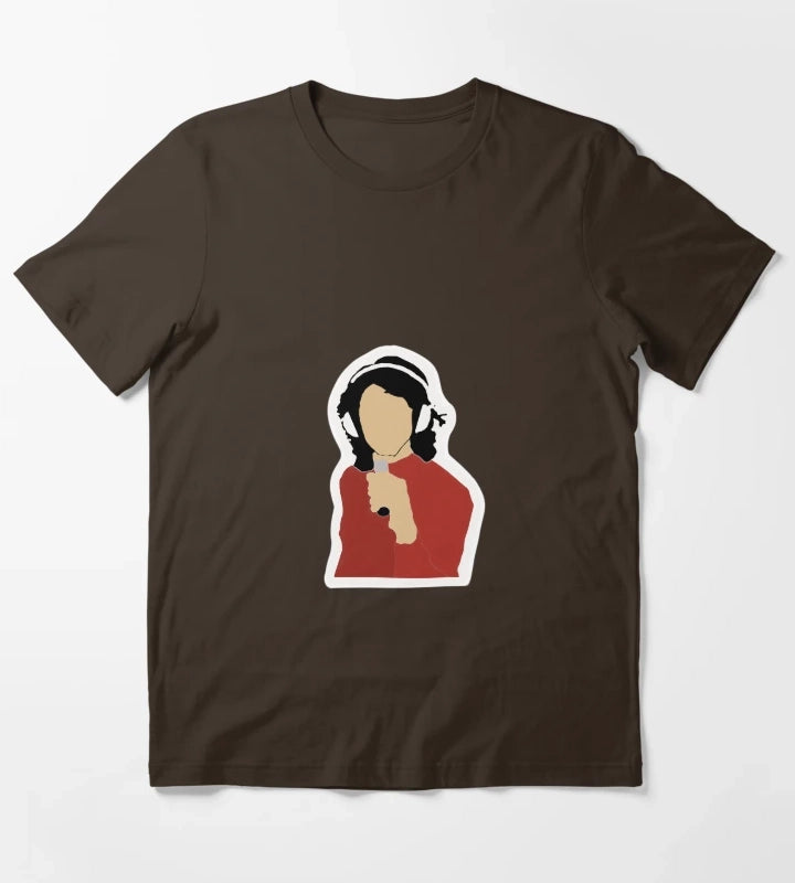 Alex Turner Arctic Monkeys sticker T-Shirt Brown