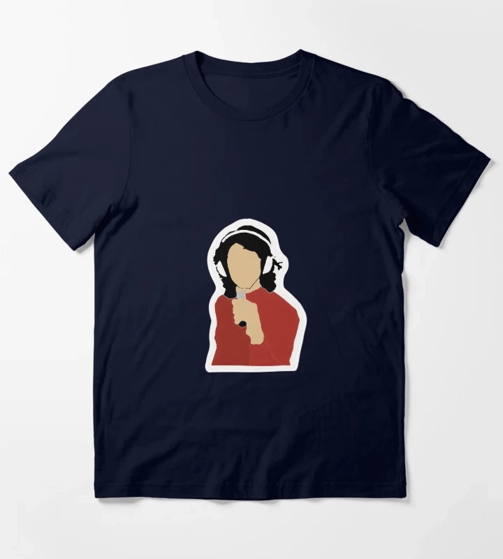 Alex Turner Arctic Monkeys sticker T-Shirt Navy