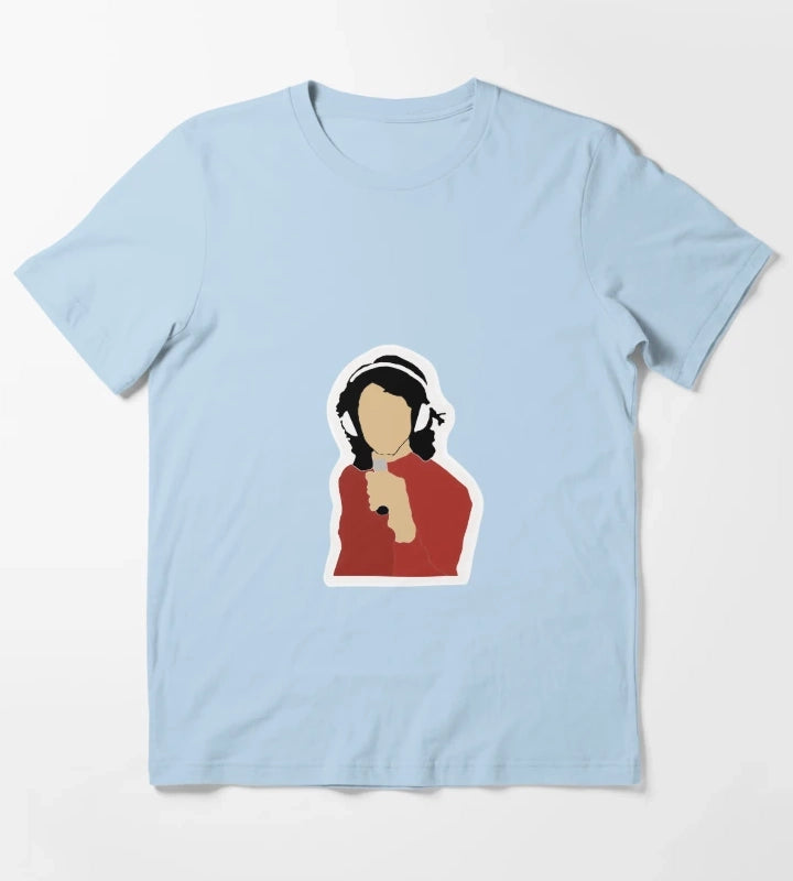 Alex Turner Arctic Monkeys sticker T-Shirt Sky Blue