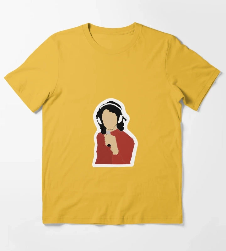 Alex Turner Arctic Monkeys sticker T-Shirt Yellow