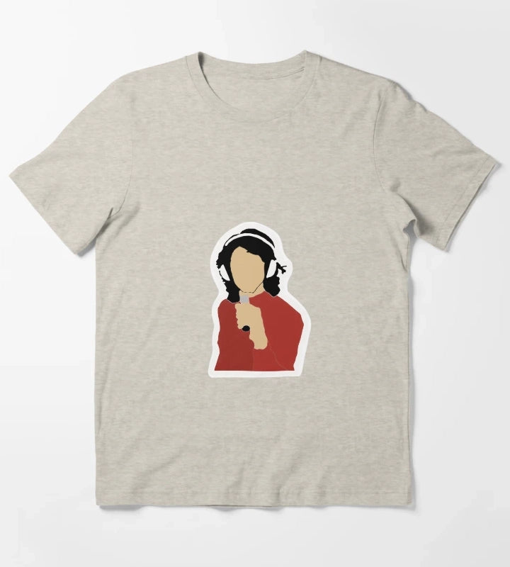 Alex Turner Arctic Monkeys sticker T-Shirt Cream