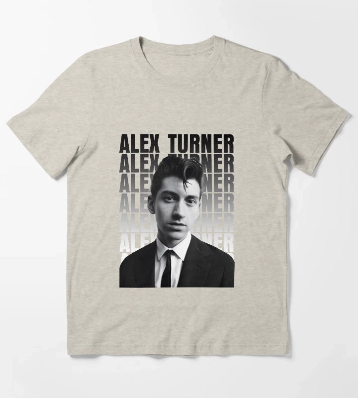 Alex Turner The Arctic Monkeys Band T-Shirt Cream