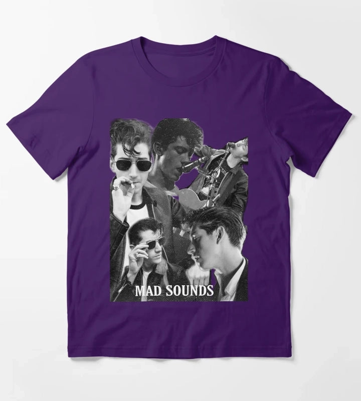 Alex collage print T-Shirt Purple
