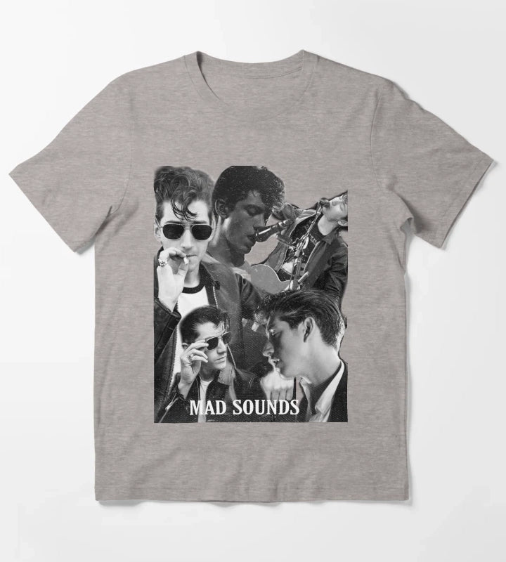 Alex collage print T-Shirt Heather Grey