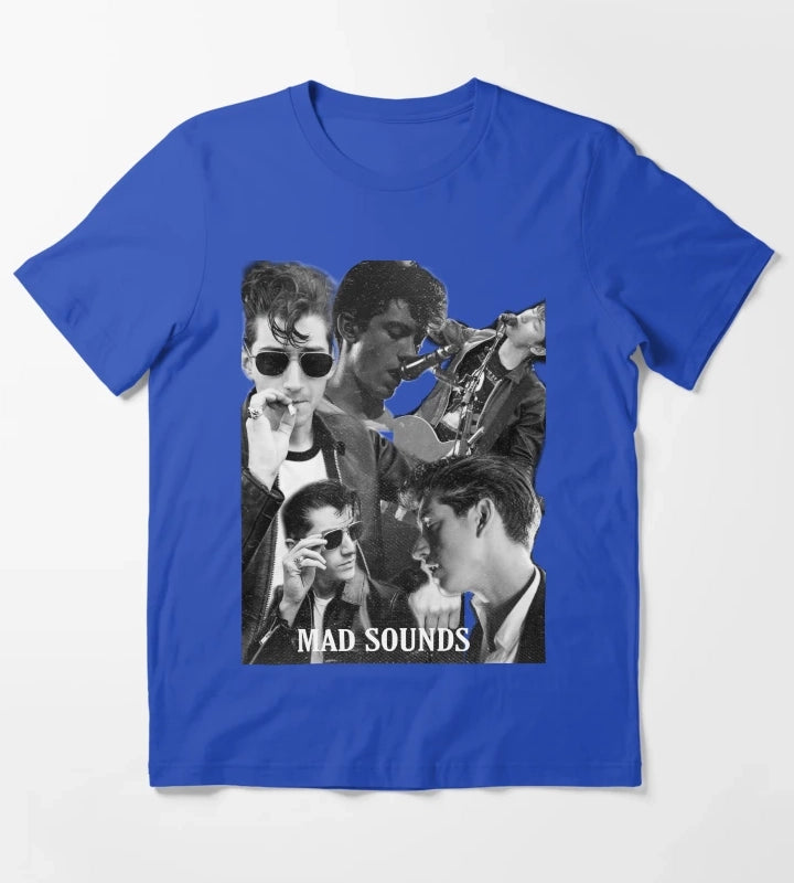Alex collage print T-Shirt Blue