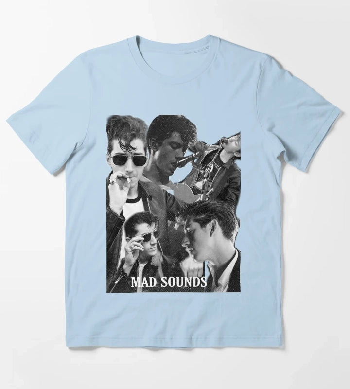 Alex collage print T-Shirt Sky Blue