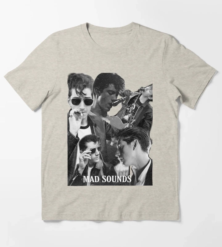 Alex collage print T-Shirt Cream