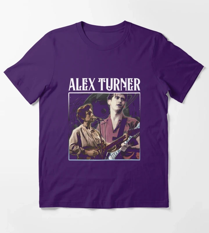 Alexs Turners Arctics Monkeys Frontman T-Shirt Purple