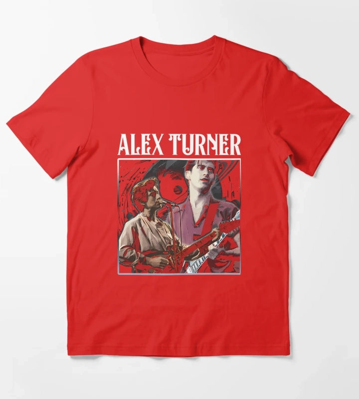 Alexs Turners Arctics Monkeys Frontman T-Shirt Red