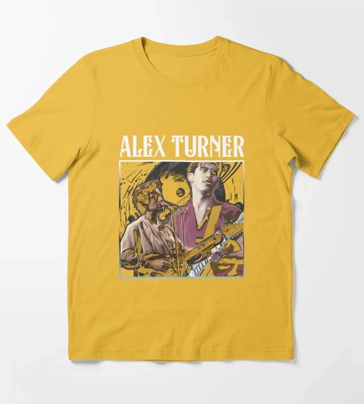 Alexs Turners Arctics Monkeys Frontman T-Shirt Yellow