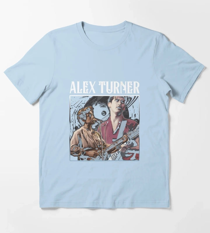 Alexx Turners Music Band 90S 80S T-Shirt Sky Blue