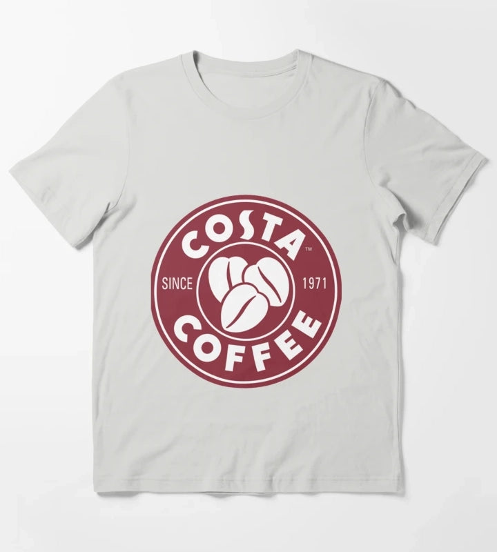All about Costa coffee T-Shirt Light Grey