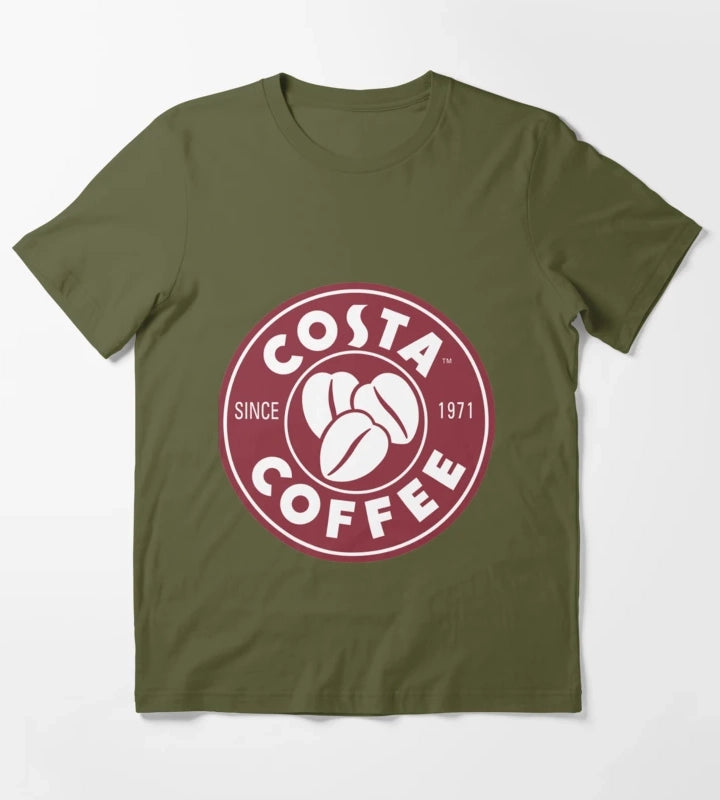 All about Costa coffee T-Shirt Olive Green