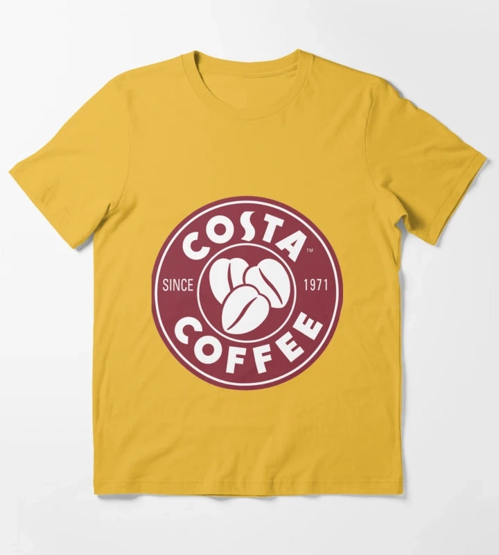 All about Costa coffee T-Shirt Yellow