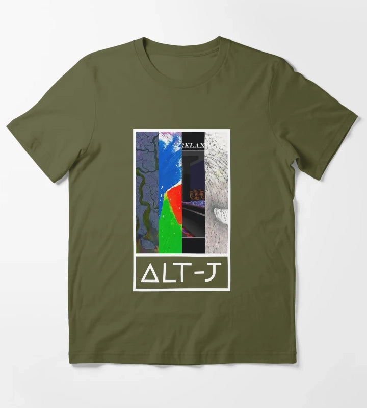 AltJ Discography T-Shirt Olive Green