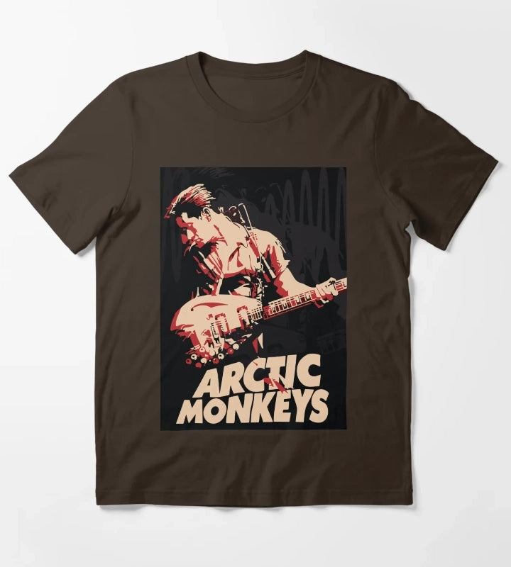 Alternative Music Indie Band T-Shirt Brown