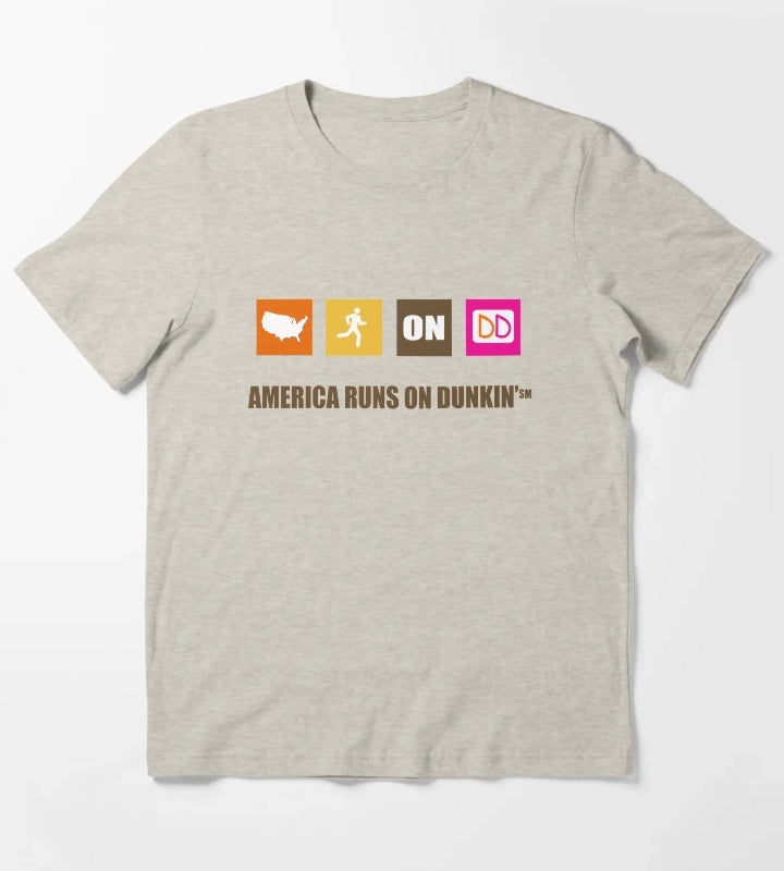 America Runs On Dunkin T-Shirt Cream