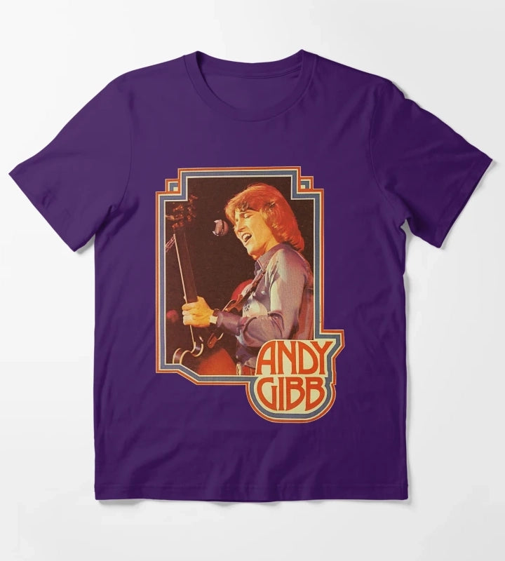 Andy Gibb T-Shirt Purple
