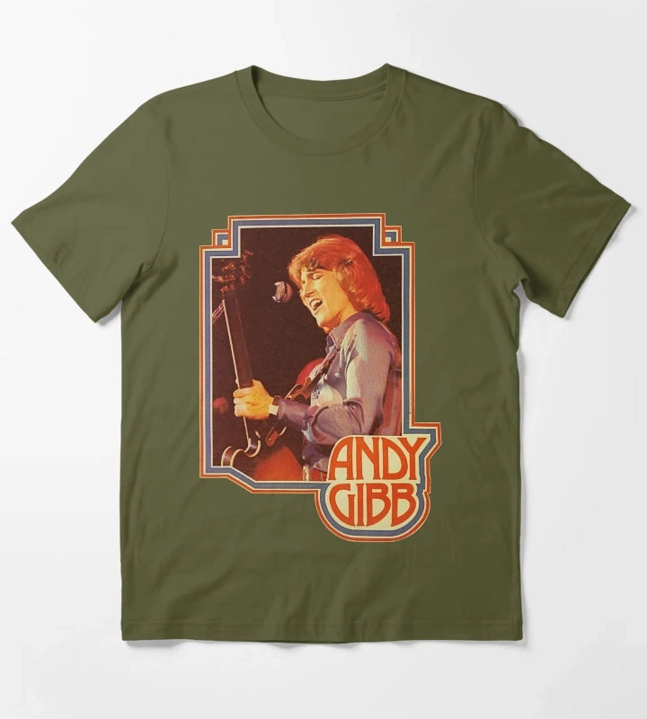 Andy Gibb T-Shirt Olive Green