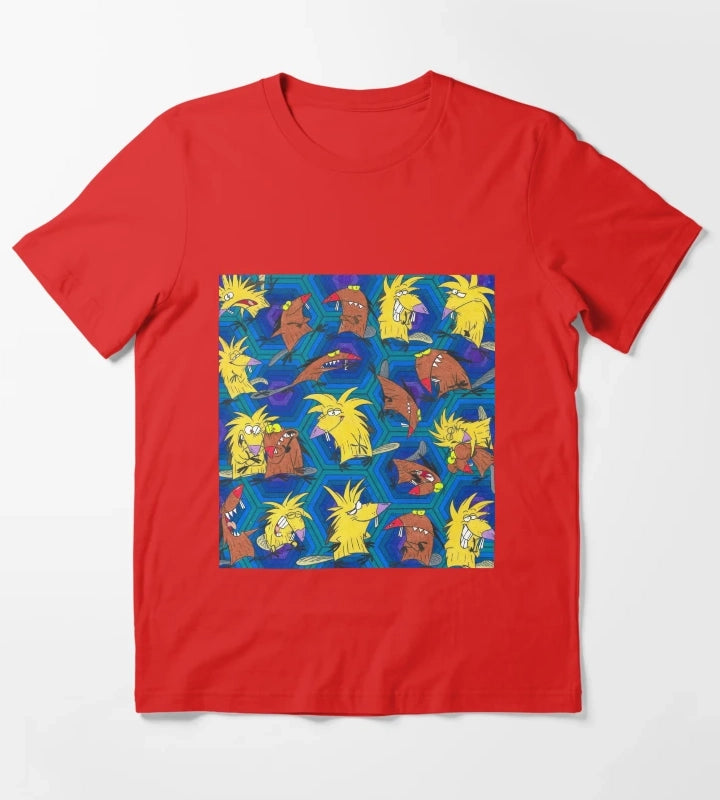 Angry Beavers Norbert and Daggett Nickelodeon T-Shirt Red