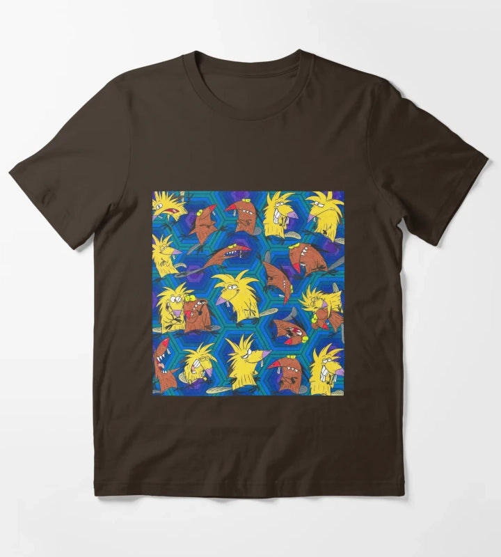 Angry Beavers Norbert and Daggett Nickelodeon T-Shirt Brown