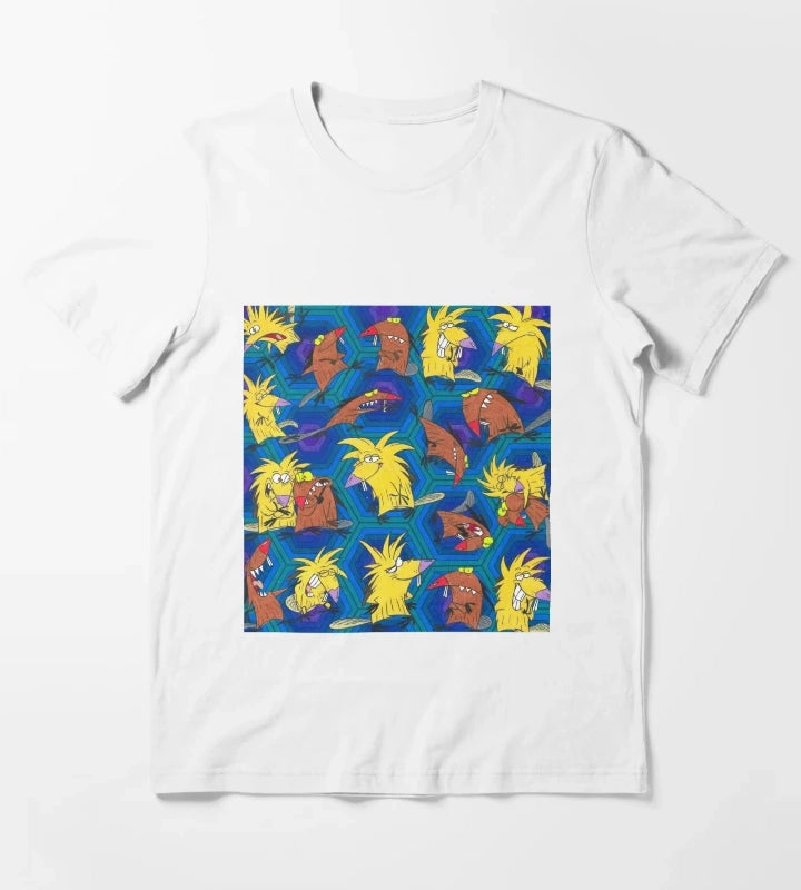 Angry Beavers Norbert and Daggett Nickelodeon T-Shirt White