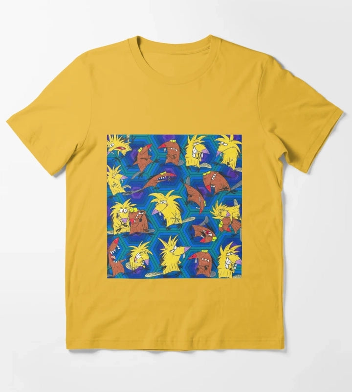Angry Beavers Norbert and Daggett Nickelodeon T-Shirt Yellow