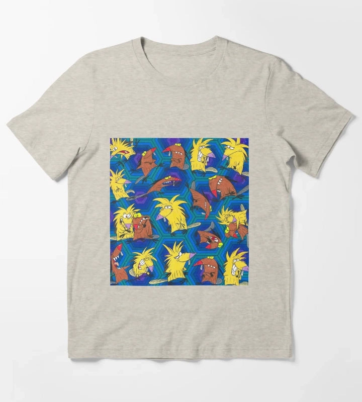 Angry Beavers Norbert and Daggett Nickelodeon T-Shirt Cream