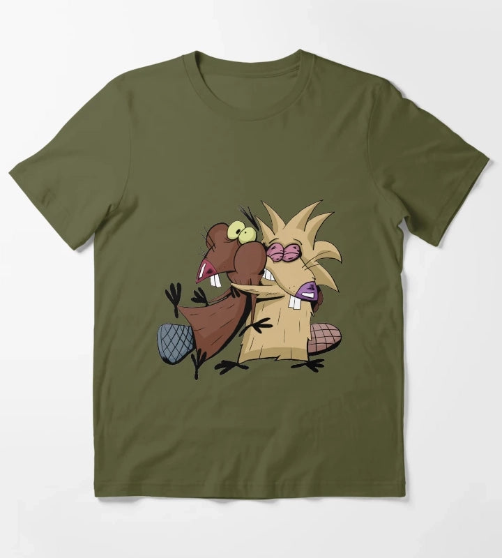 Angry Beavers T-Shirt Olive Green