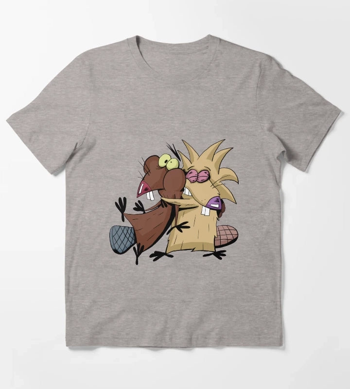 Angry Beavers T-Shirt Heather Grey