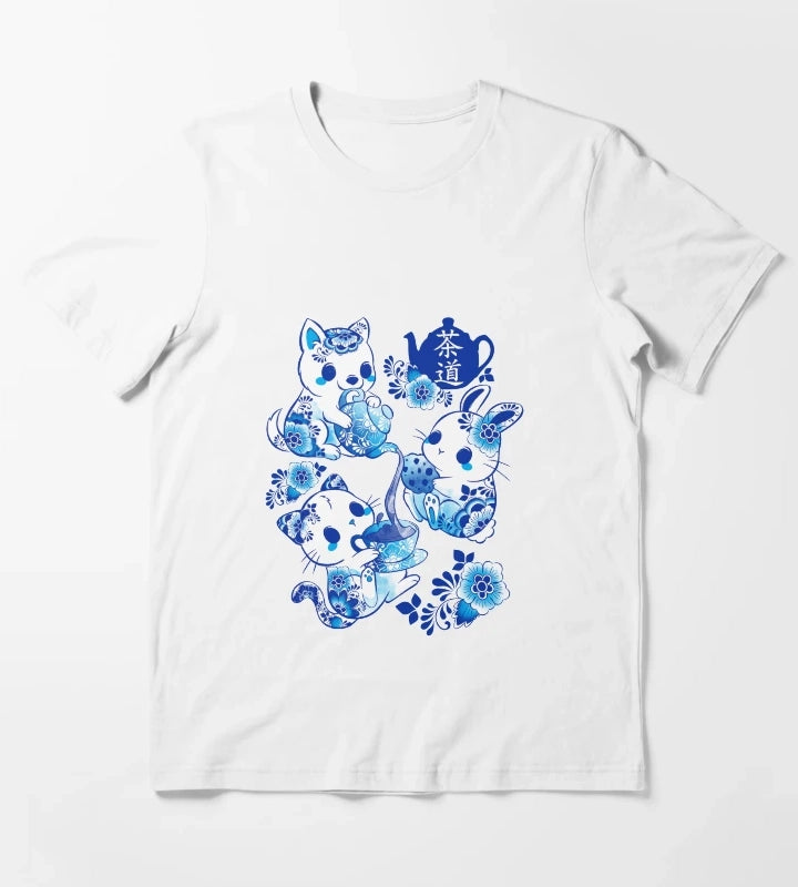 Animals Tea Ceremony T-Shirt White