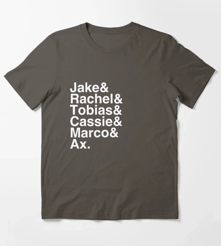 Animorphs Lineup List TShirt T-Shirt Dark Grey